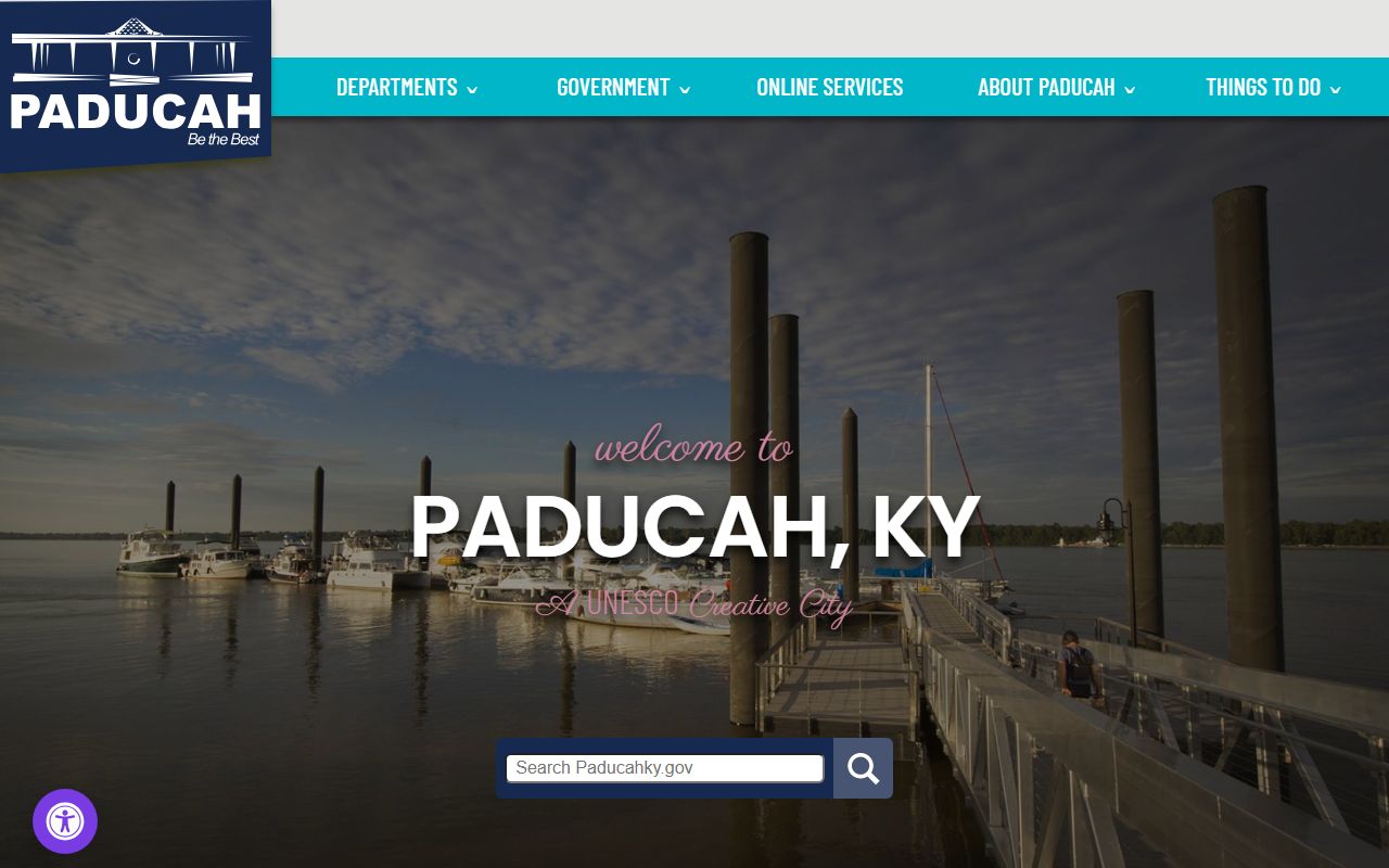 Paducah city website and police department information for jail mugshot records